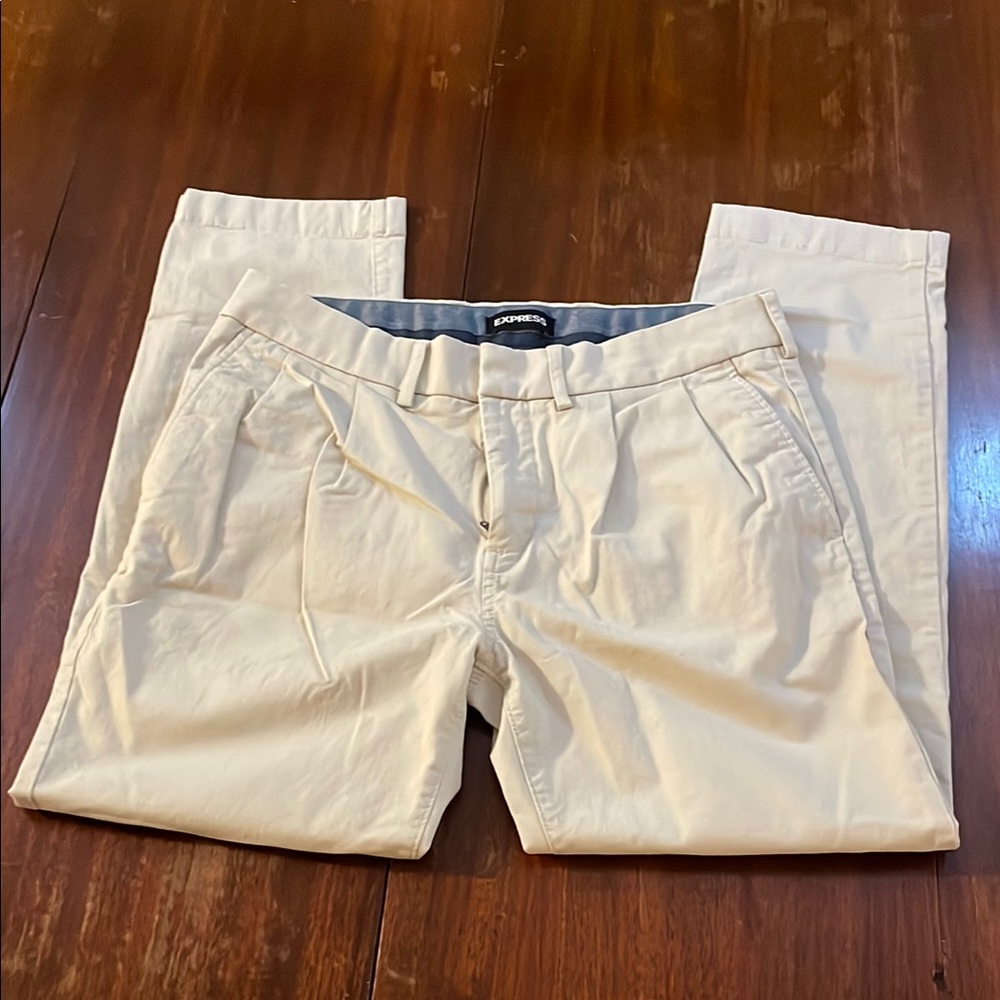 Express Cream Chino Pants